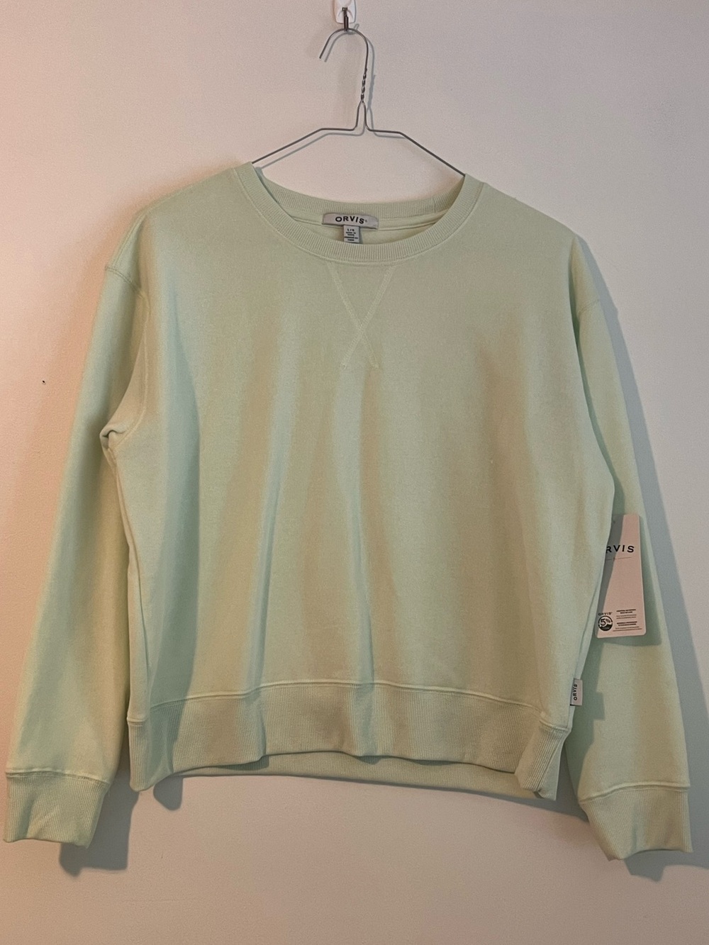 Orvis Women's Light Mint Crewneck Pullover Sweatshirt